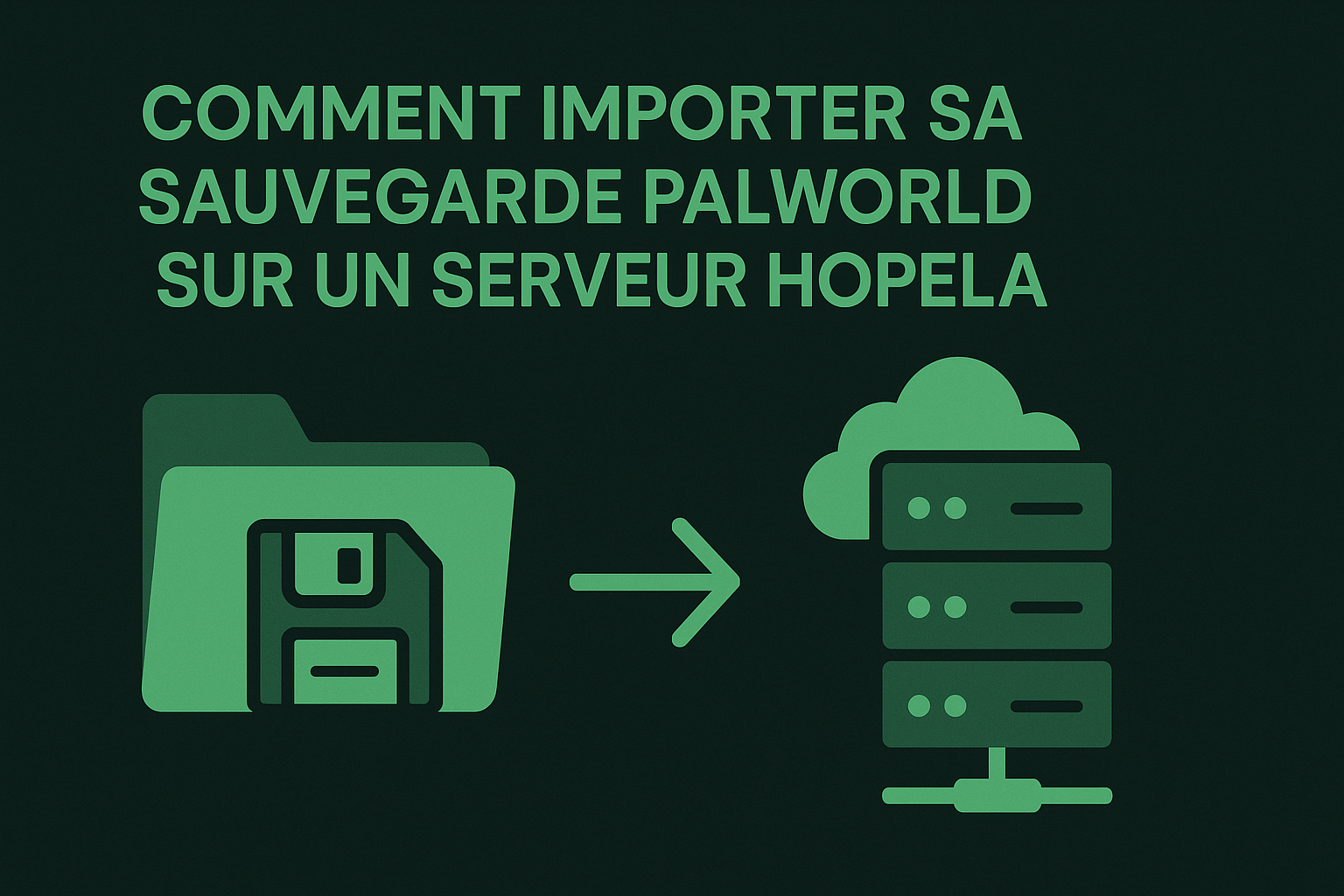 Importer une sauvegarde Palworld sur un serveur HOPELA